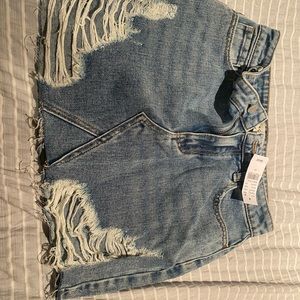 Denim jean skirt size 24 brand new with tags